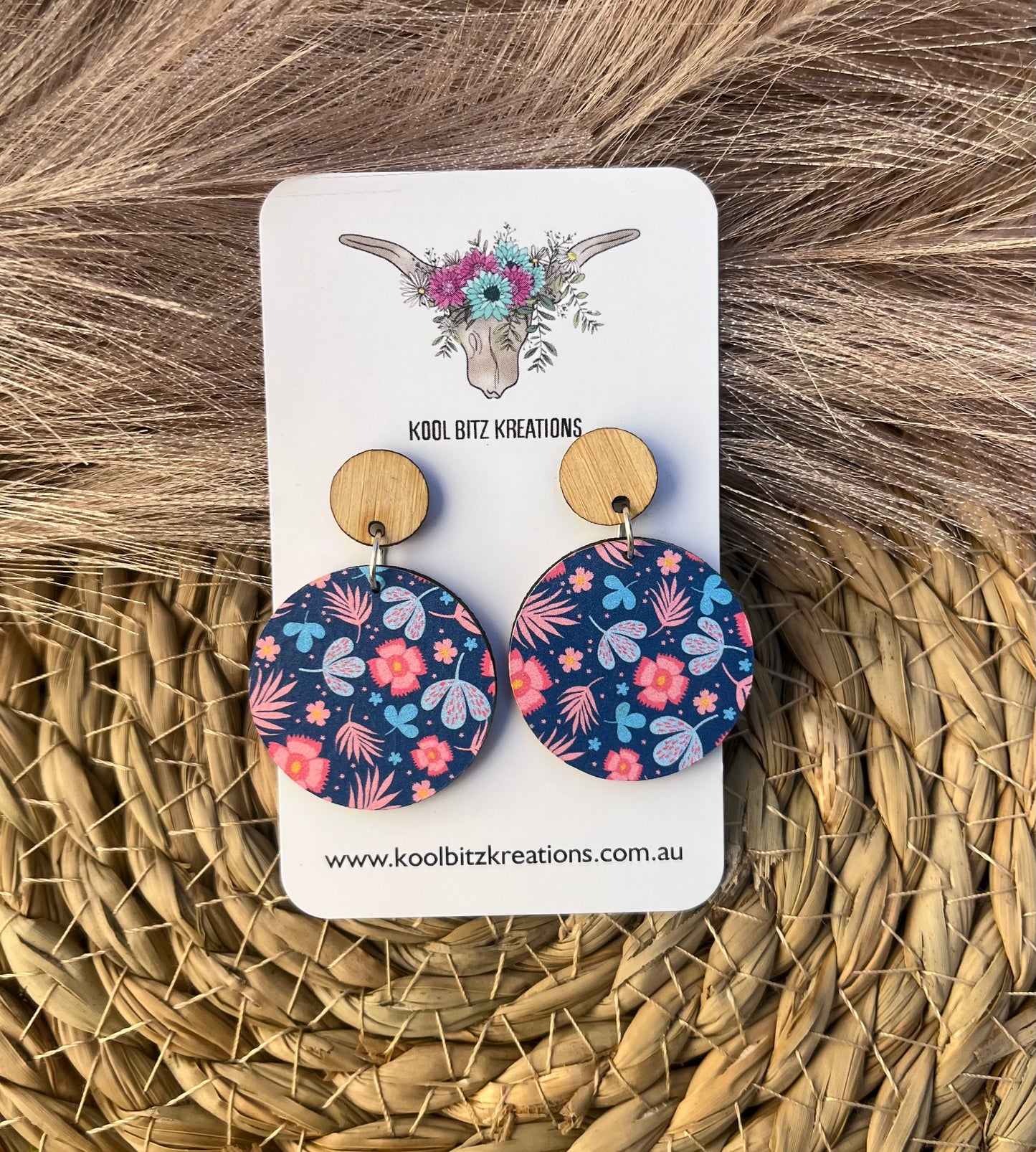 Paper & Wood Statement Earring