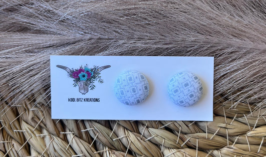 15mm Fabric Button Stud