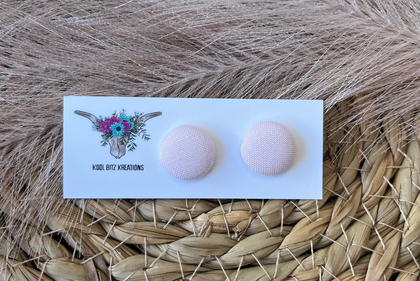 15mm Fabric Button Stud
